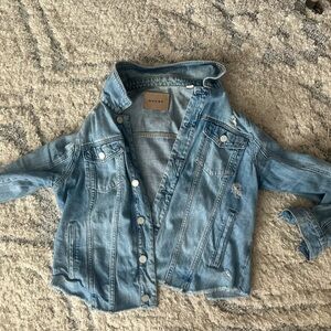 Large denim jacket